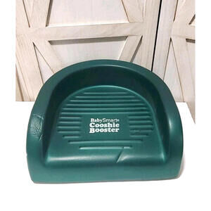 Baby Smart original Green COOSHIE BOOSTER SEAT & Travel Bag Child Seat Riser